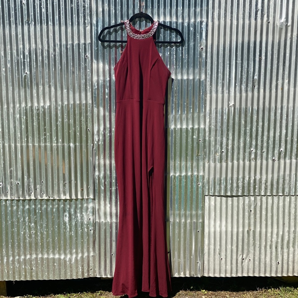 Maroon formal dress